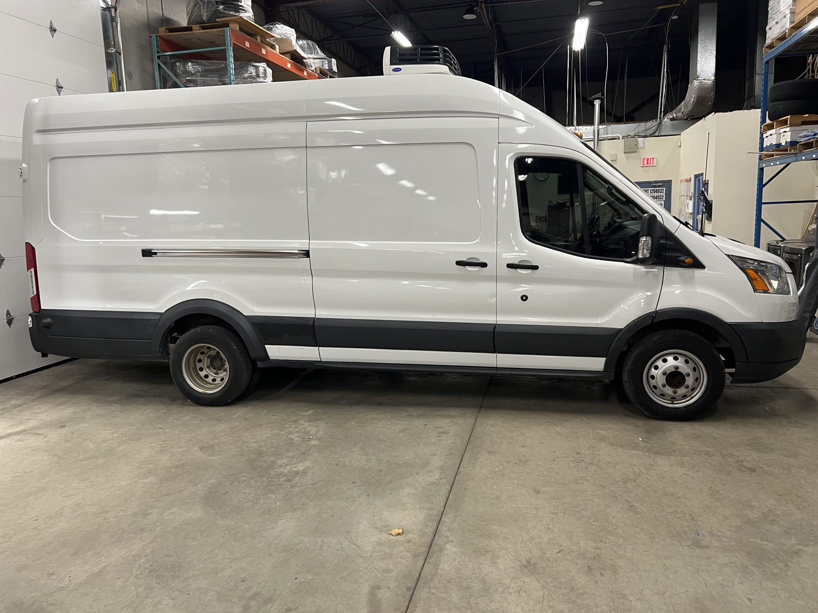 White high-roof cargo van